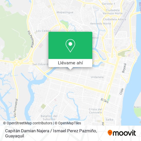 Mapa de Capitán Damian Najera / Ismael Perez Pazmiño