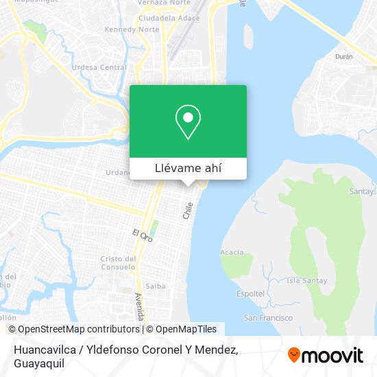 Mapa de Huancavilca / Yldefonso Coronel Y Mendez
