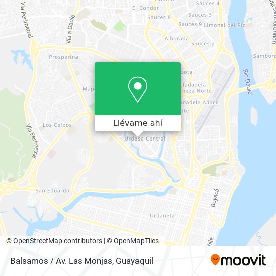 Mapa de Balsamos / Av. Las Monjas