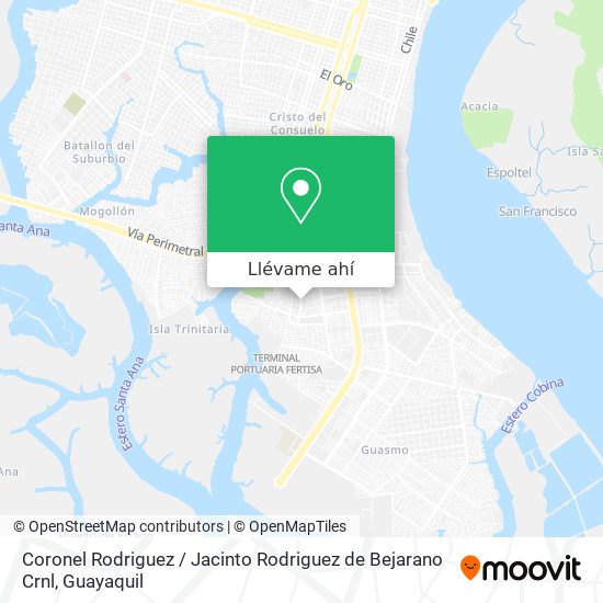 Mapa de Coronel Rodriguez / Jacinto Rodriguez de Bejarano Crnl