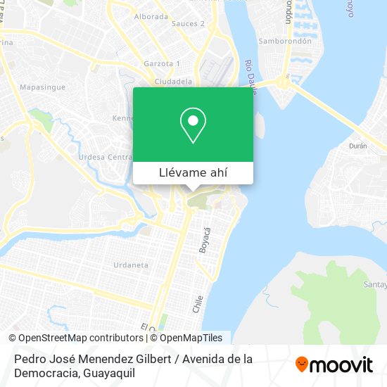 Mapa de Pedro José Menendez Gilbert / Avenida de la Democracia