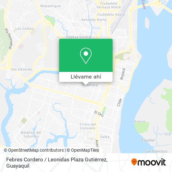 Mapa de Febres Cordero / Leonidas Plaza Gutiérrez