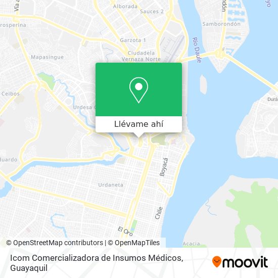 Mapa de Icom Comercializadora de Insumos Médicos