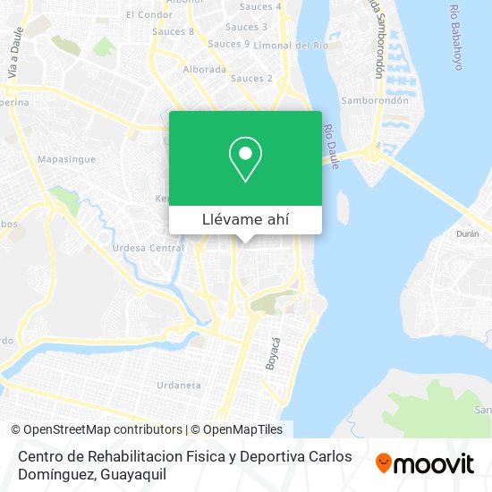 Mapa de Centro de Rehabilitacion Fisica y Deportiva Carlos Domínguez