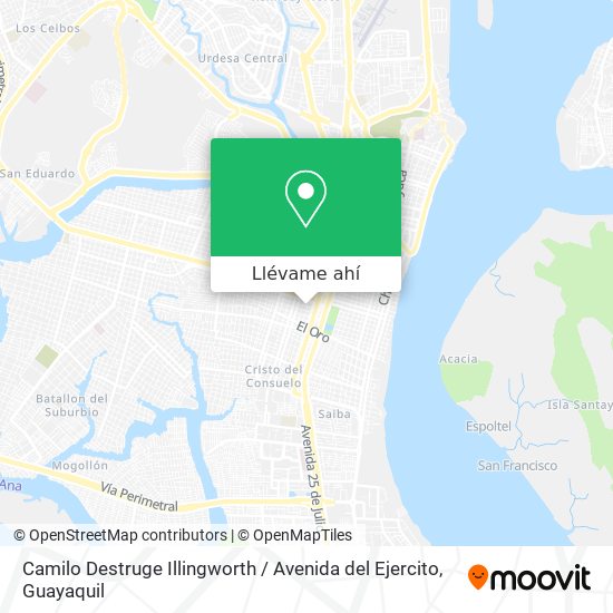 Mapa de Camilo Destruge Illingworth / Avenida del Ejercito