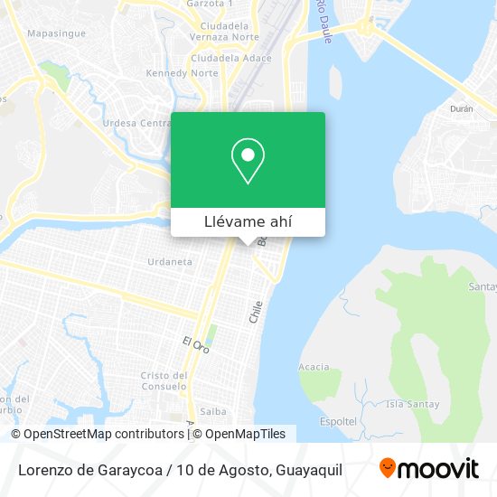 Mapa de Lorenzo de Garaycoa / 10 de Agosto