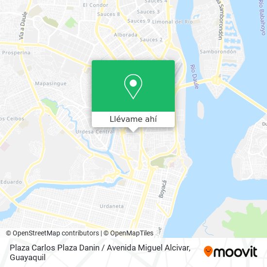 Mapa de Plaza Carlos Plaza Danin / Avenida Miguel Alcivar