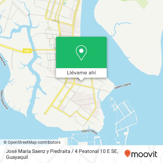 Mapa de José María Saenz y Piedraita / 4 Peatonal 10 E SE