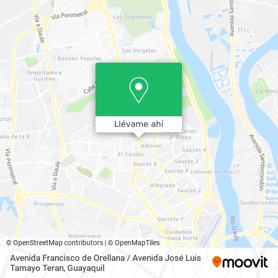 Mapa de Avenida Francisco de Orellana / Avenida José Luis Tamayo Teran