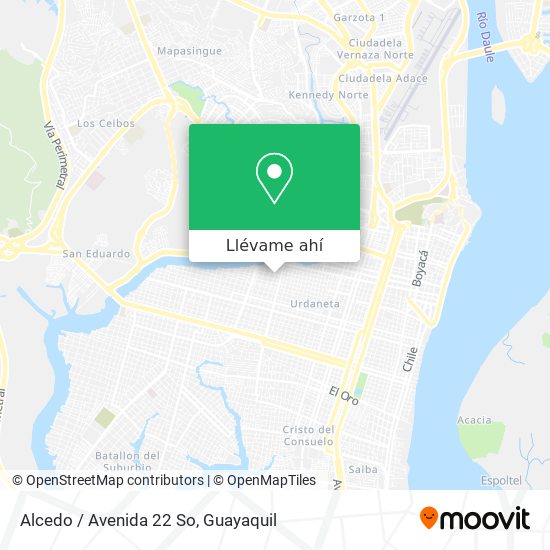 Mapa de Alcedo / Avenida 22 So