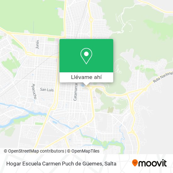 Mapa de Hogar Escuela Carmen Puch de Güemes