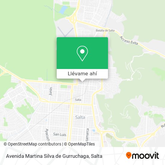 Mapa de Avenida Martina Silva de Gurruchaga