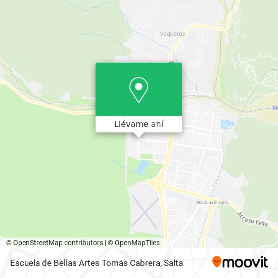 Mapa de Escuela de Bellas Artes Tomás Cabrera