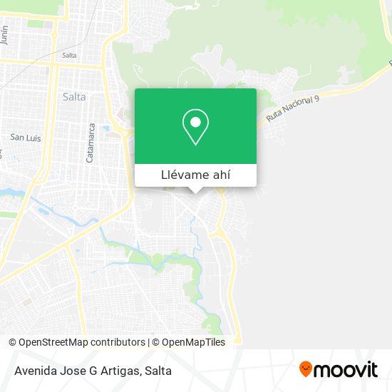 Mapa de Avenida Jose G Artigas