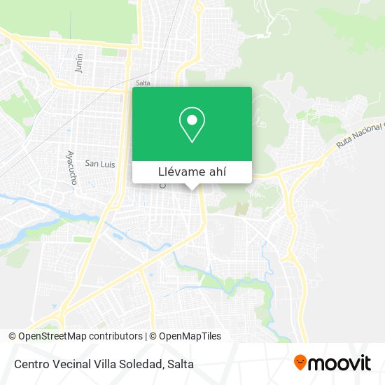 Mapa de Centro Vecinal Villa Soledad