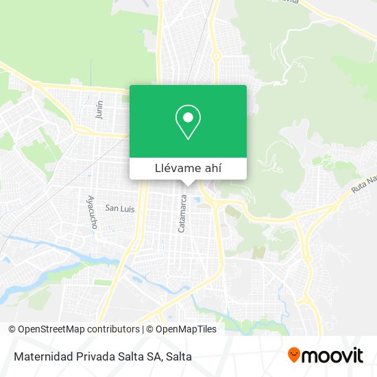 Mapa de Maternidad Privada Salta SA