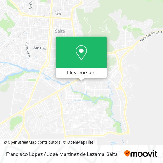 Mapa de Francisco Lopez / Jose Martinez de Lezama