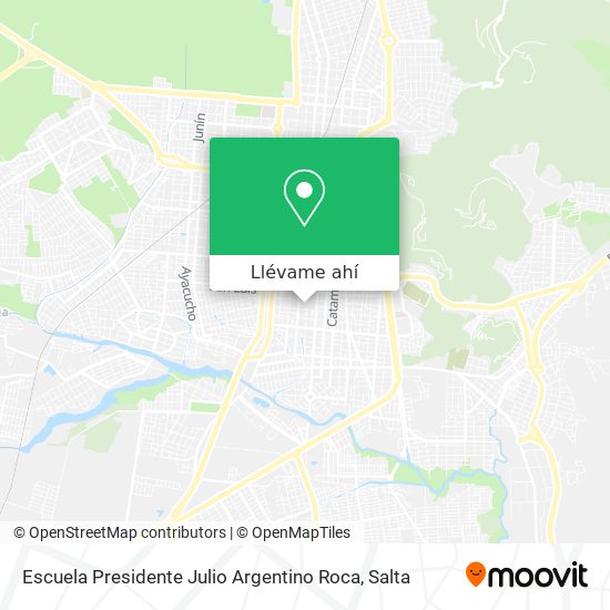 Mapa de Escuela Presidente Julio Argentino Roca