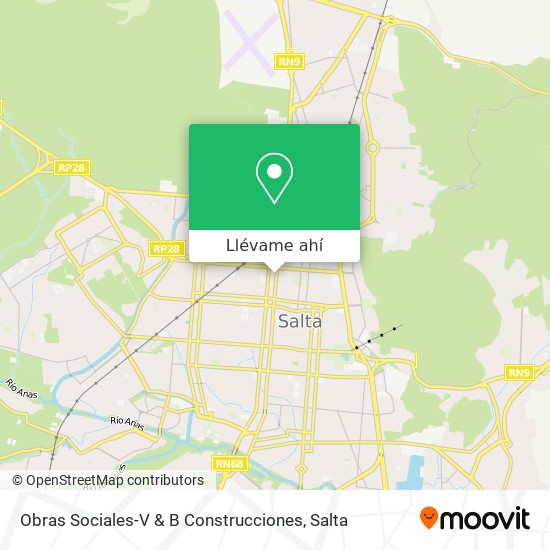 Mapa de Obras Sociales-V & B Construcciones