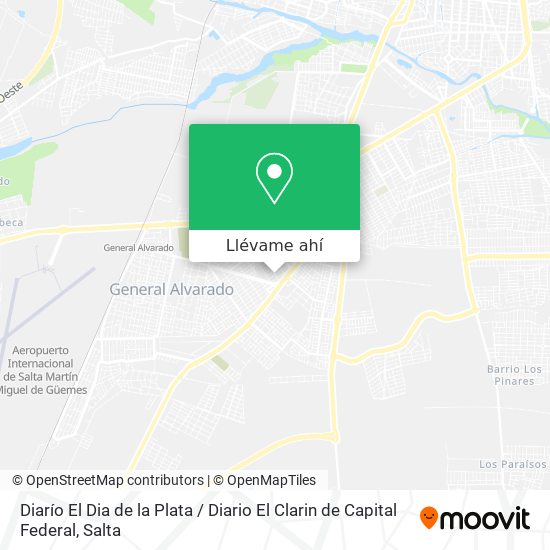 Mapa de Diarío El Dia de la Plata / Diario El Clarin de Capital Federal