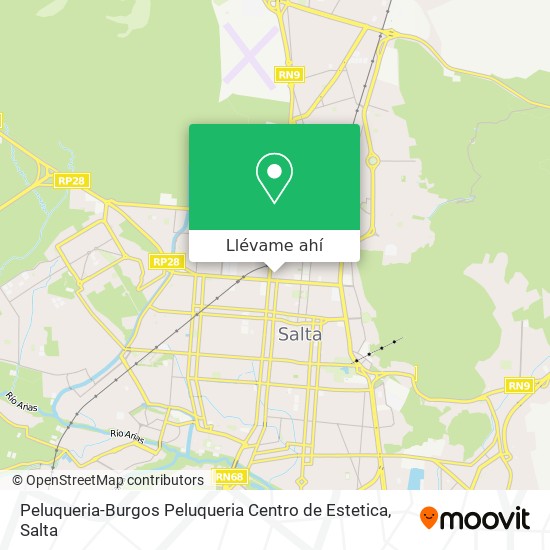 Mapa de Peluqueria-Burgos Peluqueria Centro de Estetica