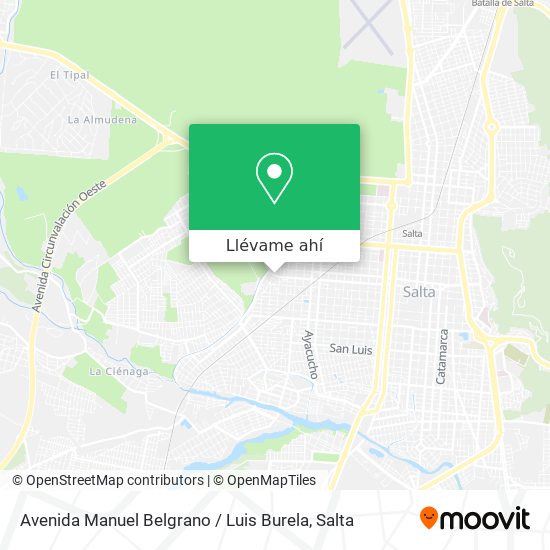 Mapa de Avenida Manuel Belgrano / Luis Burela