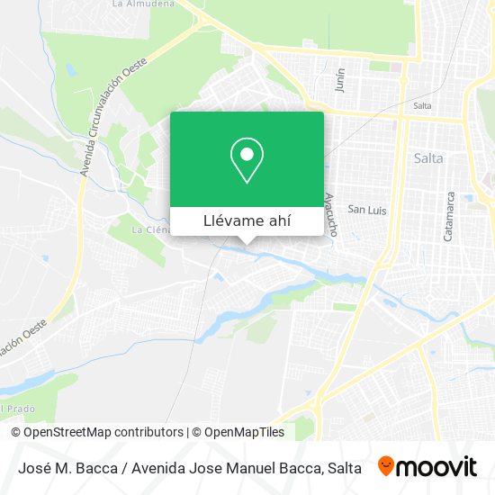 Mapa de José M. Bacca / Avenida Jose Manuel Bacca