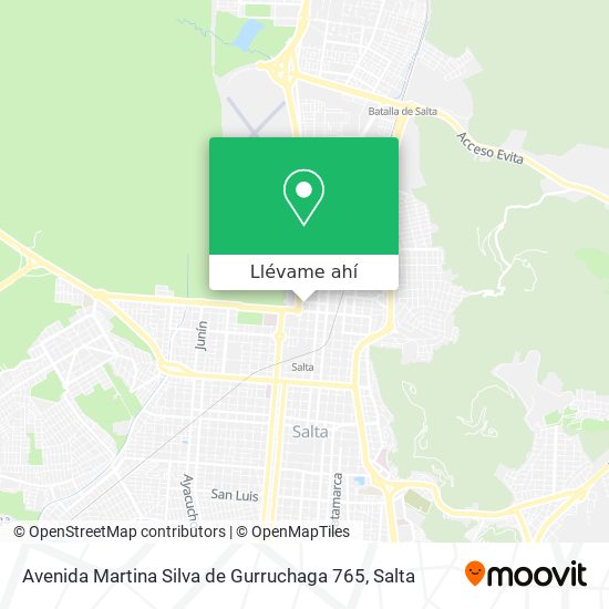 Mapa de Avenida Martina Silva de Gurruchaga 765