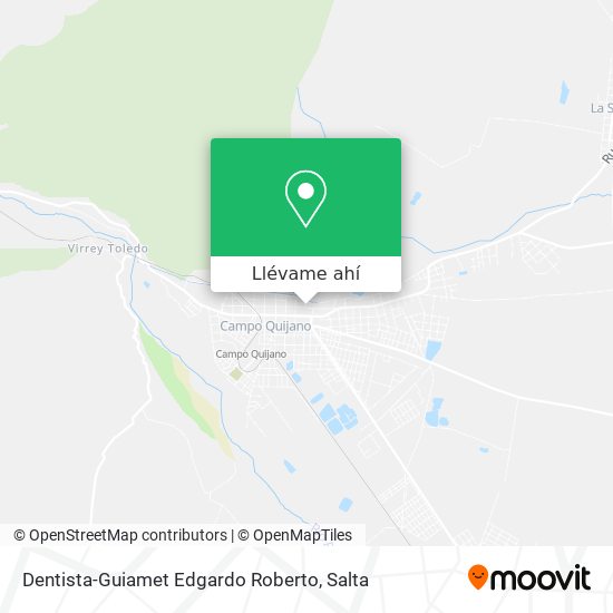 Mapa de Dentista-Guiamet Edgardo Roberto