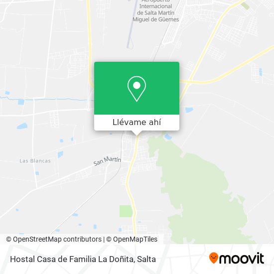 Mapa de Hostal Casa de Familia La Doñita