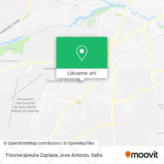 Mapa de Fisioterapeuta-Zaplana Jose Antonio