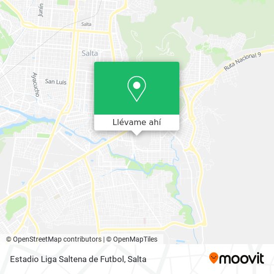 Mapa de Estadio Liga Saltena de Futbol