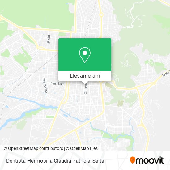 Mapa de Dentista-Hermosilla Claudia Patricia