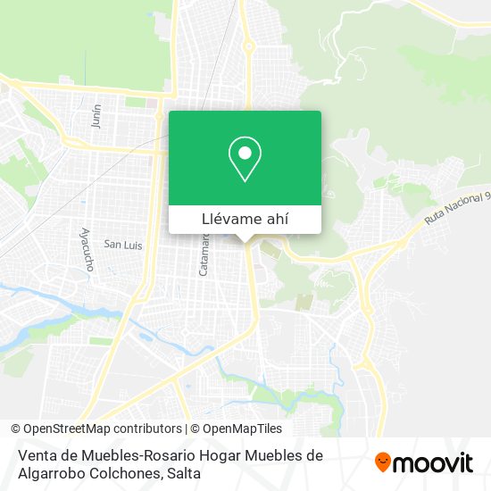 Mapa de Venta de Muebles-Rosario Hogar Muebles de Algarrobo Colchones