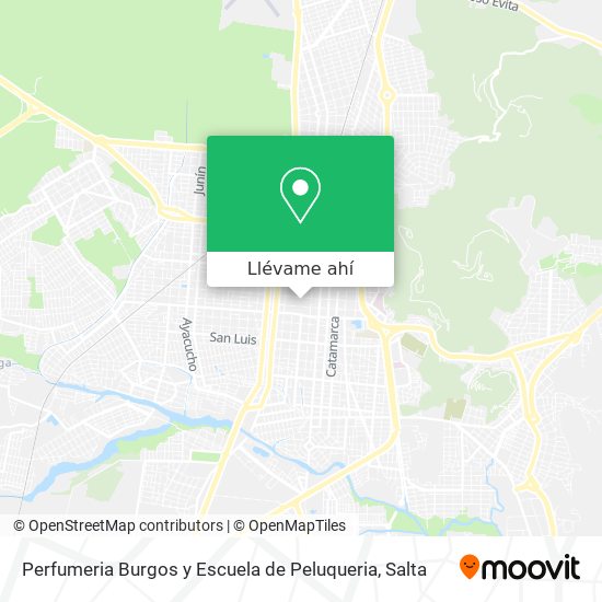 Mapa de Perfumeria Burgos y Escuela de Peluqueria