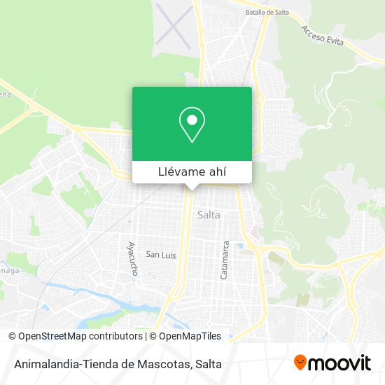 Mapa de Animalandia-Tienda de Mascotas