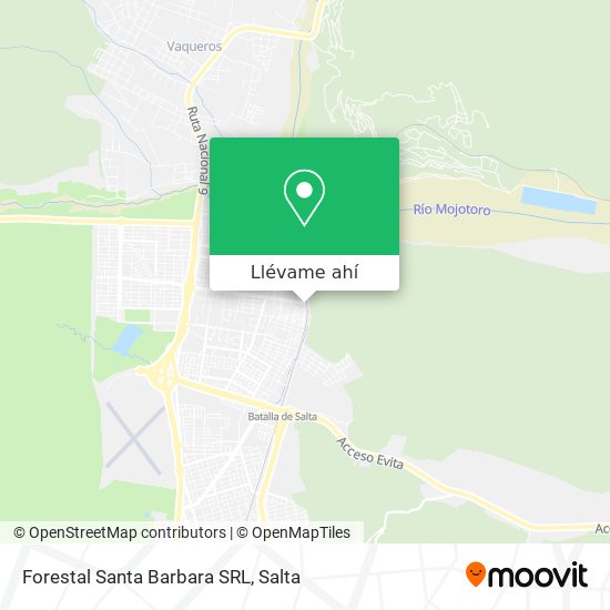 Mapa de Forestal Santa Barbara SRL