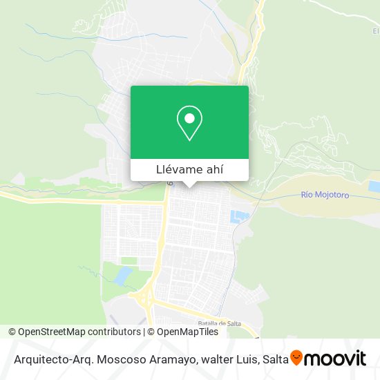 Mapa de Arquitecto-Arq. Moscoso Aramayo, walter Luis