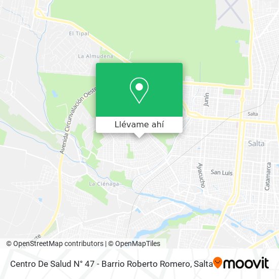 Mapa de Centro De Salud N° 47 - Barrio Roberto Romero