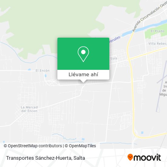 Mapa de Transportes Sánchez-Huerta