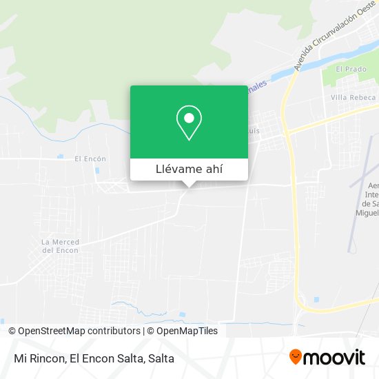 Mapa de Mi Rincon, El Encon Salta