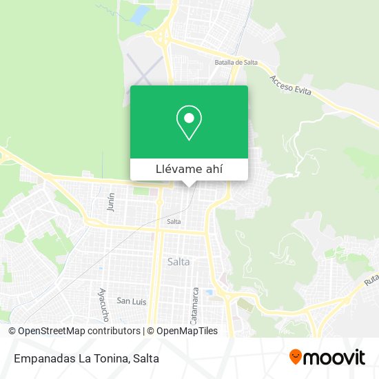 Mapa de Empanadas La Tonina