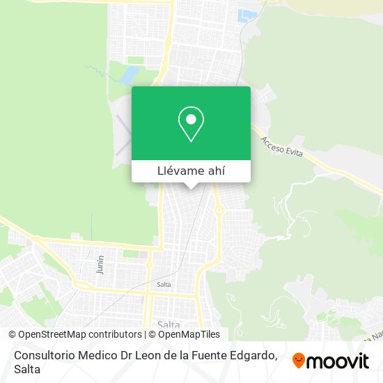 Mapa de Consultorio Medico Dr Leon de la Fuente Edgardo