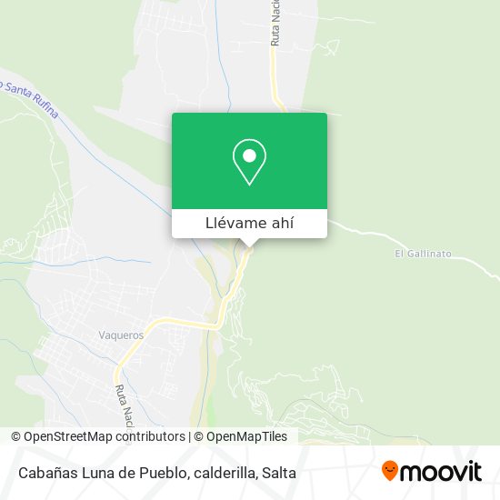 Mapa de Cabañas Luna de Pueblo, calderilla