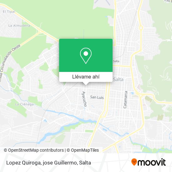 Mapa de Lopez Quiroga, jose Guillermo