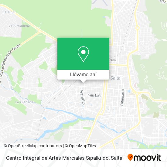 Mapa de Centro Integral de Artes Marciales Sipalki-do