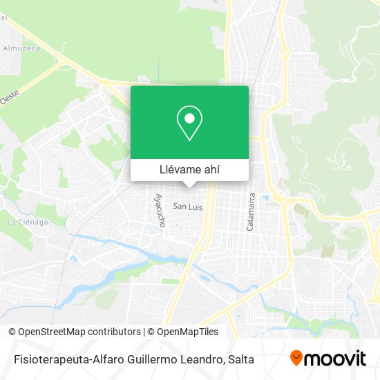 Mapa de Fisioterapeuta-Alfaro Guillermo Leandro