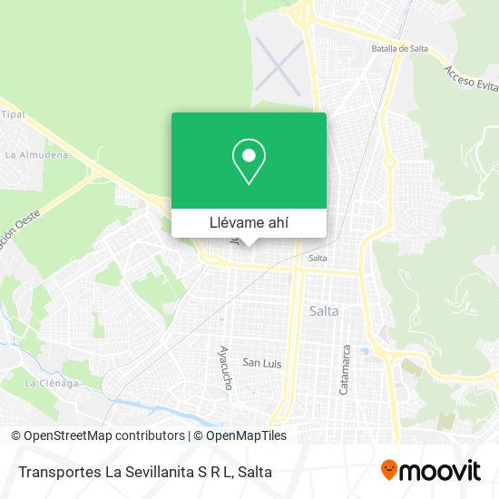 Mapa de Transportes La Sevillanita S R L