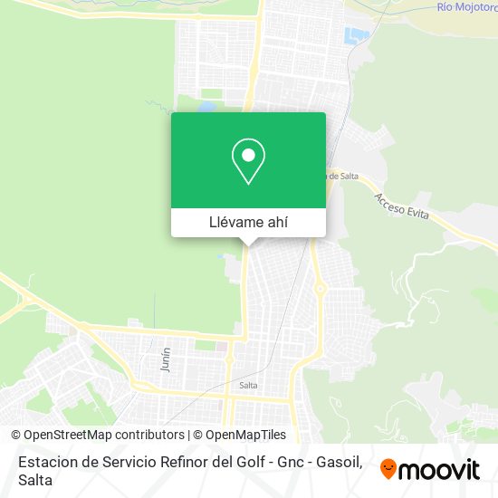 Mapa de Estacion de Servicio Refinor del Golf - Gnc - Gasoil