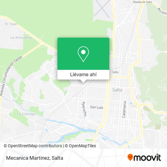 Mapa de Mecanica Martínez